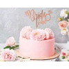 Topper ozdoby na tort napis Bride to be dekoracje wieczór panieński ślub wesele